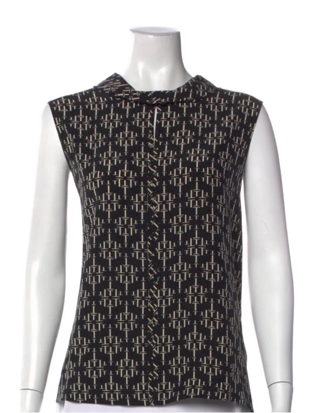 Tori Burch silk sleeveless shirt - worn 1x